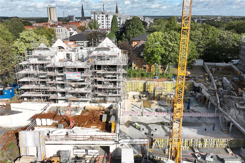 Richtfest beim Bauverein zu Lünen: Millionenschweres Bauvorhaben auf dem Weg 44 Millionen Euro betragen die Investitionskosten für das gesamte Vorhaben.