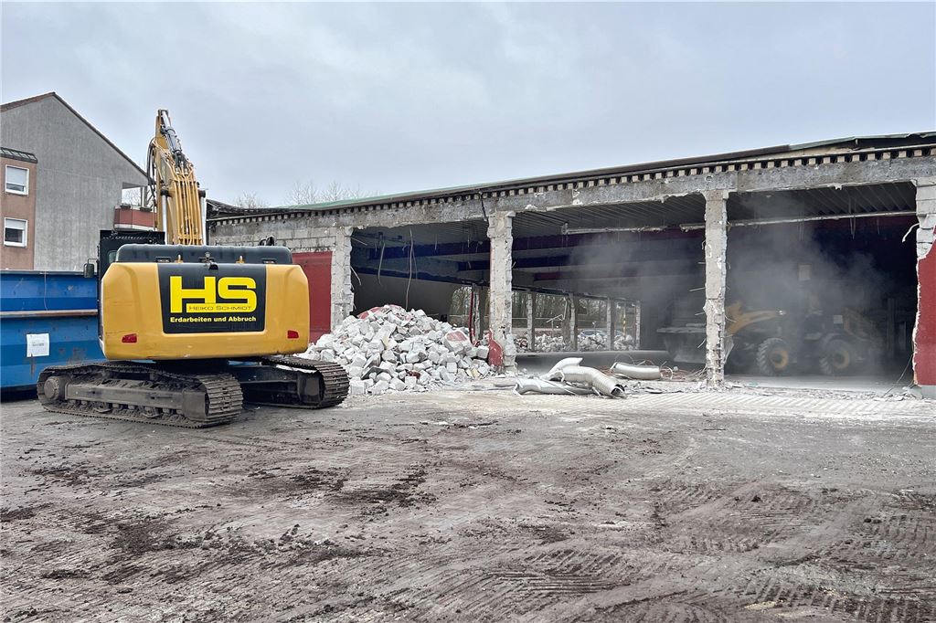 Abriss alter EDEKA Kleistraße
