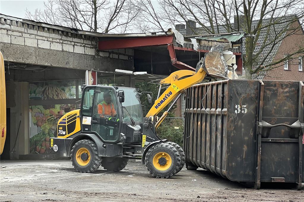 Abriss alter EDEKA Kleistraße