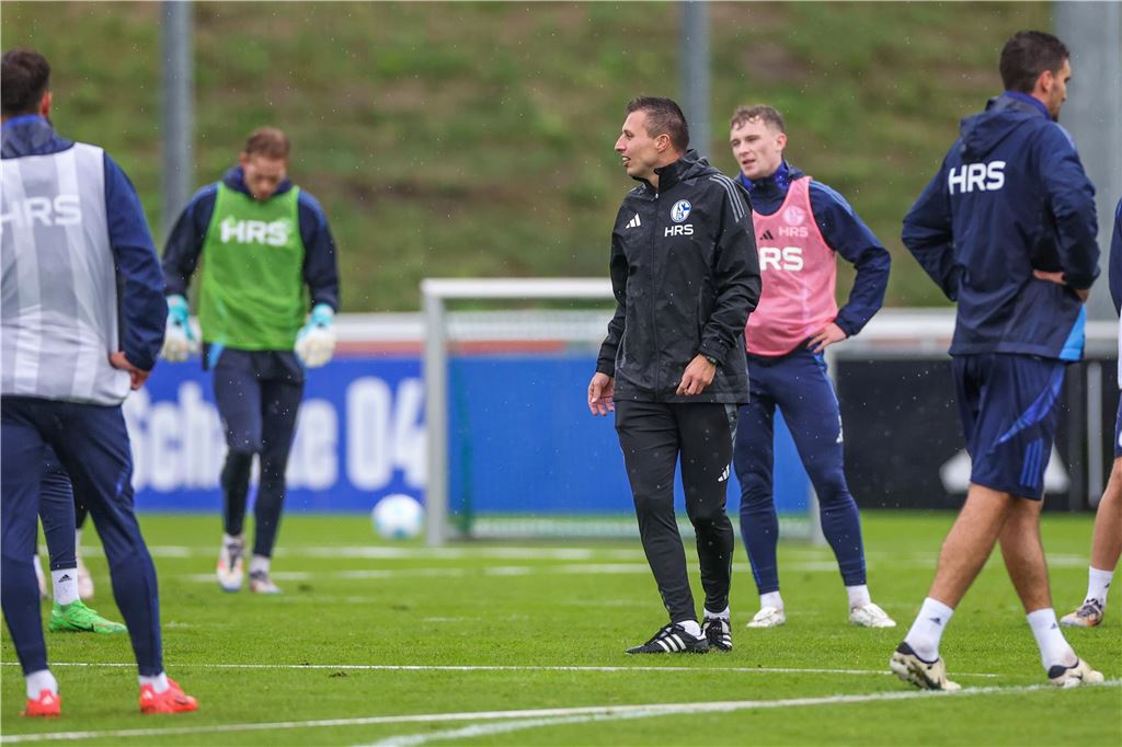 Die Woche eins auf Schalke nach Kees van Wonderen Jakob Fimpel, Interimstrainer Schalke 04