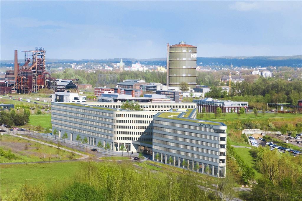 Was tun namhafte Arbeitgeber in Dortmund für junge Familien? Am neuen Firmensitz von Materna auf Phoenix-West in Dortmund arbeiten 1800 Menschen.