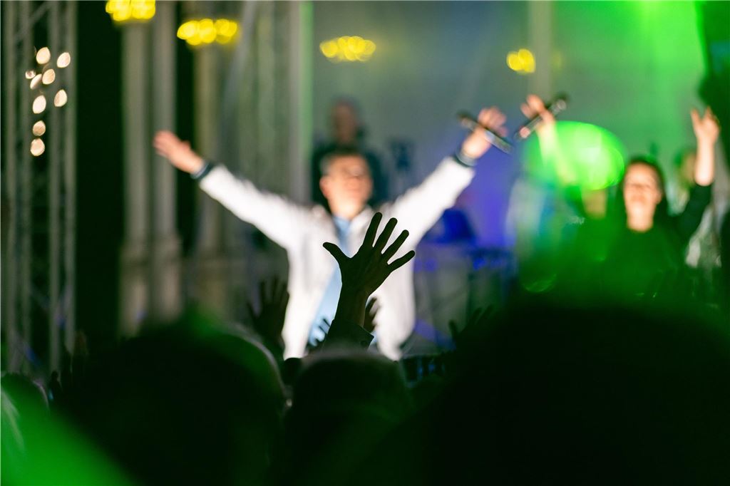 Musiker bei ihrem Auftritt auf der Festa Italiana in Unna am Samstagabend, 23. Mai 2023