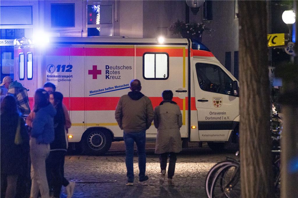Ein Krankenwagen auf der Festa Italiana 2023 in Unna 