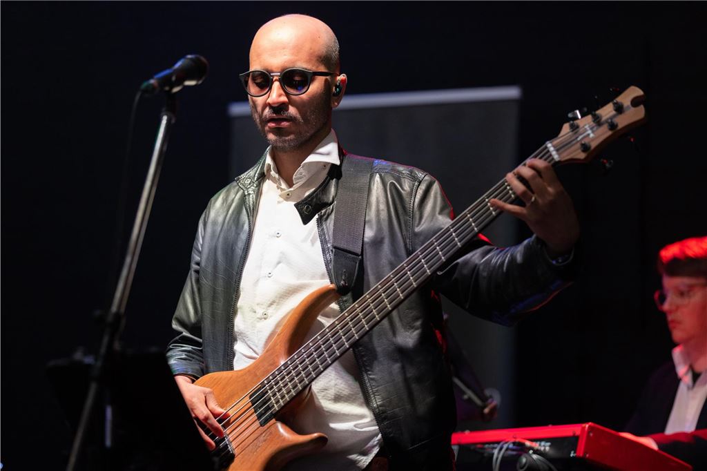 Musiker bei ihrem Auftritt auf der Festa Italiana in Unna am Samstagabend, 23. Mai 2023