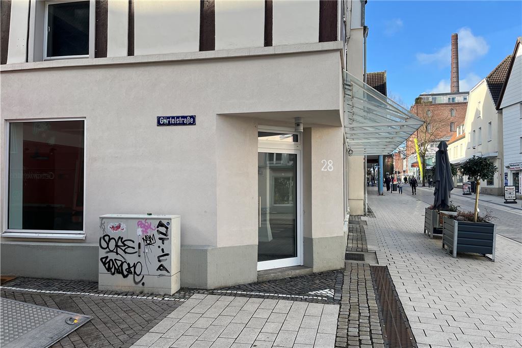 Leerstehendes Ladenlokal in Unna an der Ecke Gürtelstraße/Massener Straße