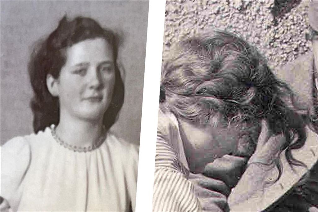 Ein Kriegsfoto und seine Geschichte: „Das ist meine Schwester“ Annemarie Wigger auf einem Familienfoto aus der Zeit des Zweiten Weltkriegs, daneben auf dem Foto eines US-Kriegsfotografen.