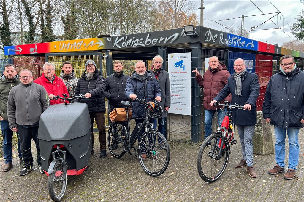 Neue Radstation: Königsborner Fahrradkäfig öffnet sich per Chip Auch Lastenräder können in der Anlage abgestellt werden. Dafür gibt es eigene Plätze.