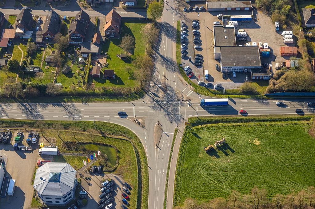 So setzt sich das Gemeindegebiet in Ascheberg zusammen Straßenkreuzung
