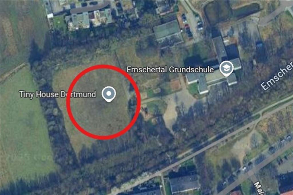 Trotz Verzögerung: Interesse an Tiny-Village in Sölde weiter riesig Luftbild vom Bauplatz des Tiny-Village-Sölde
