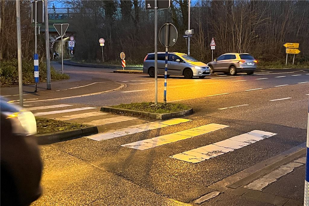 Wutbrief an Wigant: Für Pferde gibt es eine Ampel, für Kinder nicht Auf diesem Zebrastreifen wurde eine Fußgängerin, die einen Kinderwagen schob, angefahren und schwer verletzt. Das Kind blieb unverletzt.