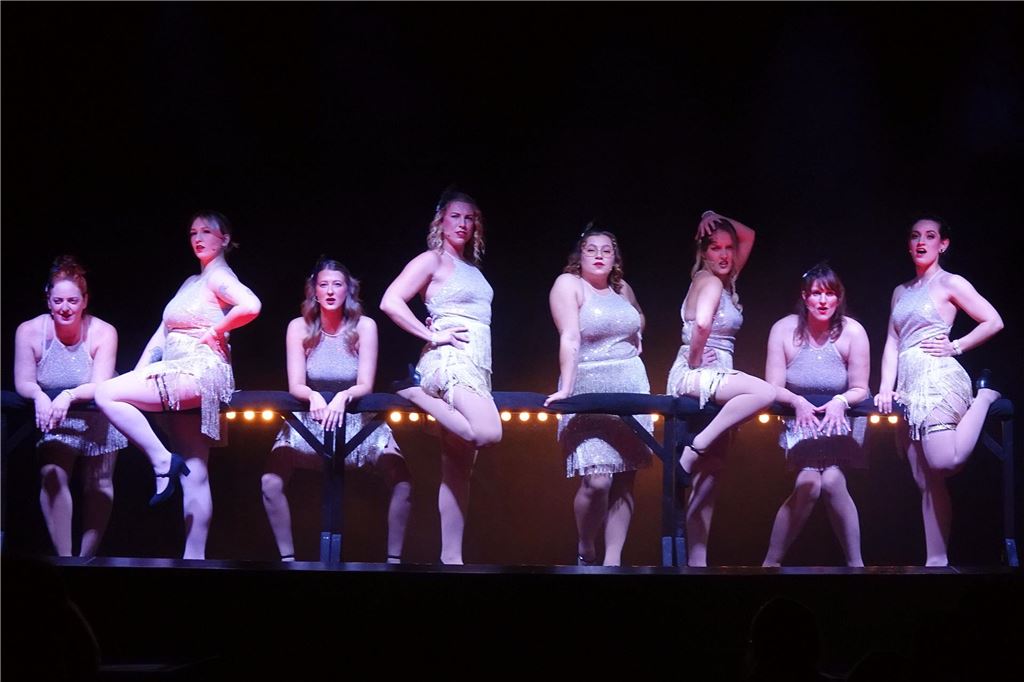 Ausverkaufte Musical-Gala in Holzwickede: Starke Show bei Premiere in der Rausinger Halle Musicalgala 2024 in Holzwickede: Viele Damen stehen beim Stück "Big Spender" aus "Sweet Charity" auf der Bühne.