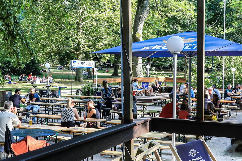 Biergarten nimmt Eintritt bei BVB-Spiel: Wirt beklagt „Kostenexplosion“ Das Café Erdmann mit seinem Biergarten befindet sich im Westpark.