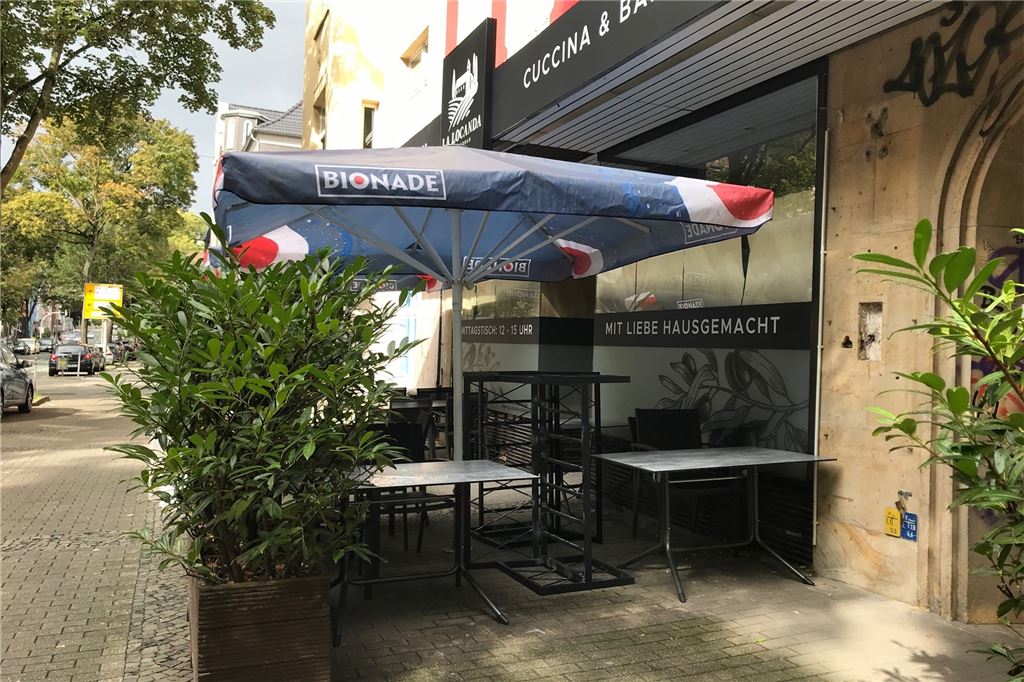 Kneipen und Restaurants im Kreuzviertel: Viele Neueröffnungen und zwei Wasserschäden Der Außenbereich des "La Locanda" nimmt langsam Formen an.