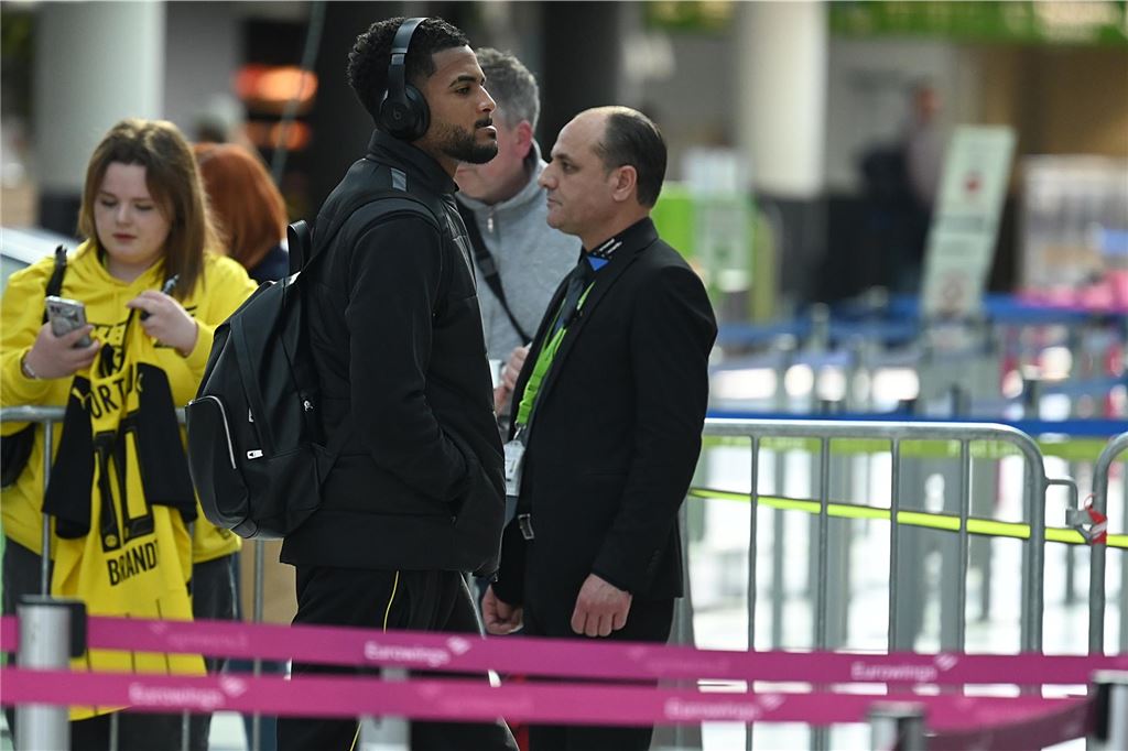 Der BVB auf dem Weg nach Mannheim.