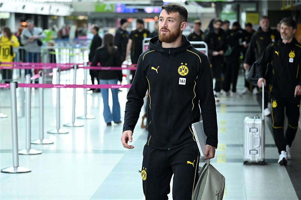 Der BVB auf dem Weg nach Mannheim.