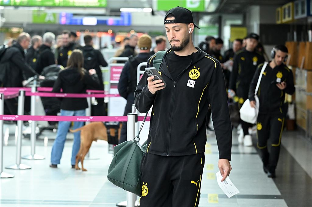 Der BVB auf dem Weg nach Mannheim.