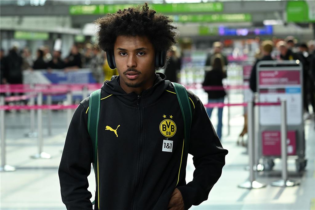 Der BVB auf dem Weg nach Mannheim.