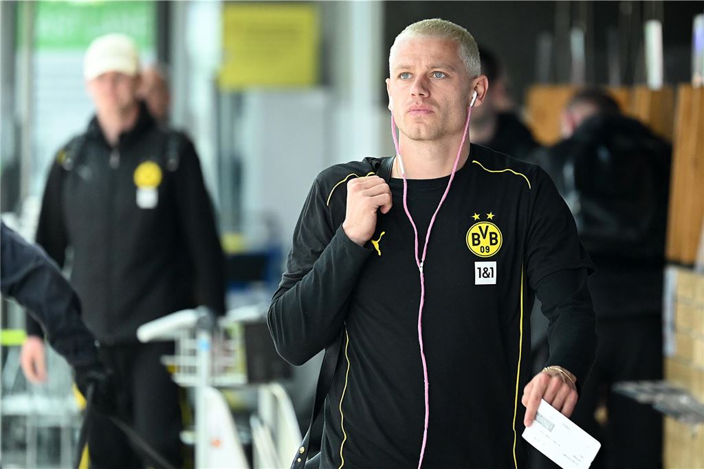 Der BVB auf dem Weg nach Mannheim.