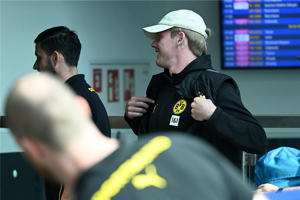 Der BVB auf dem Weg nach Mannheim.