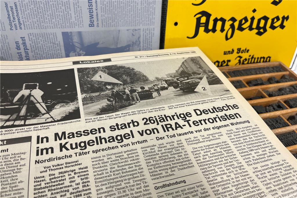 Terror-Mord der IRA: Heidi Hazells Familie wartet auf Gerechtigkeit Der erste ausführliche Bericht zum Mord an Heidi Hazell im Hellweger Anzeiger vom 9. September 1989.