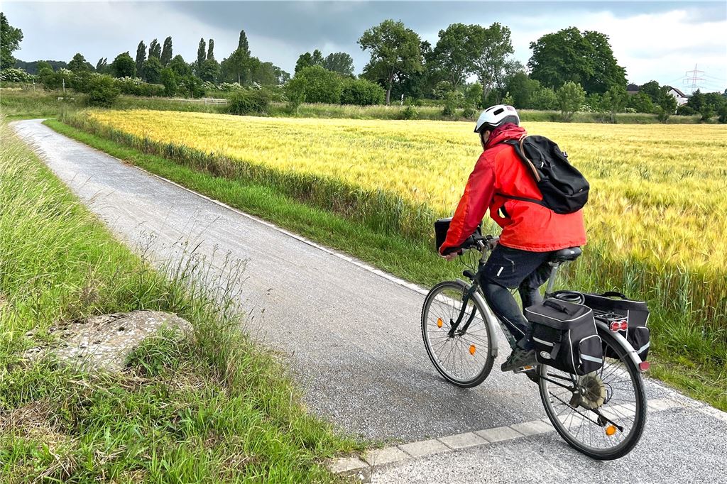 Neugier lockt Radler Els und Fred Mulder von Holland nach Fröndenberg Der Ruhrtalradweg bringt Fröndenberg, hier ein Abschnitt zwischen Altendorf und Dellwig, nicht wenige Tages- und Übernachtungsgäste.