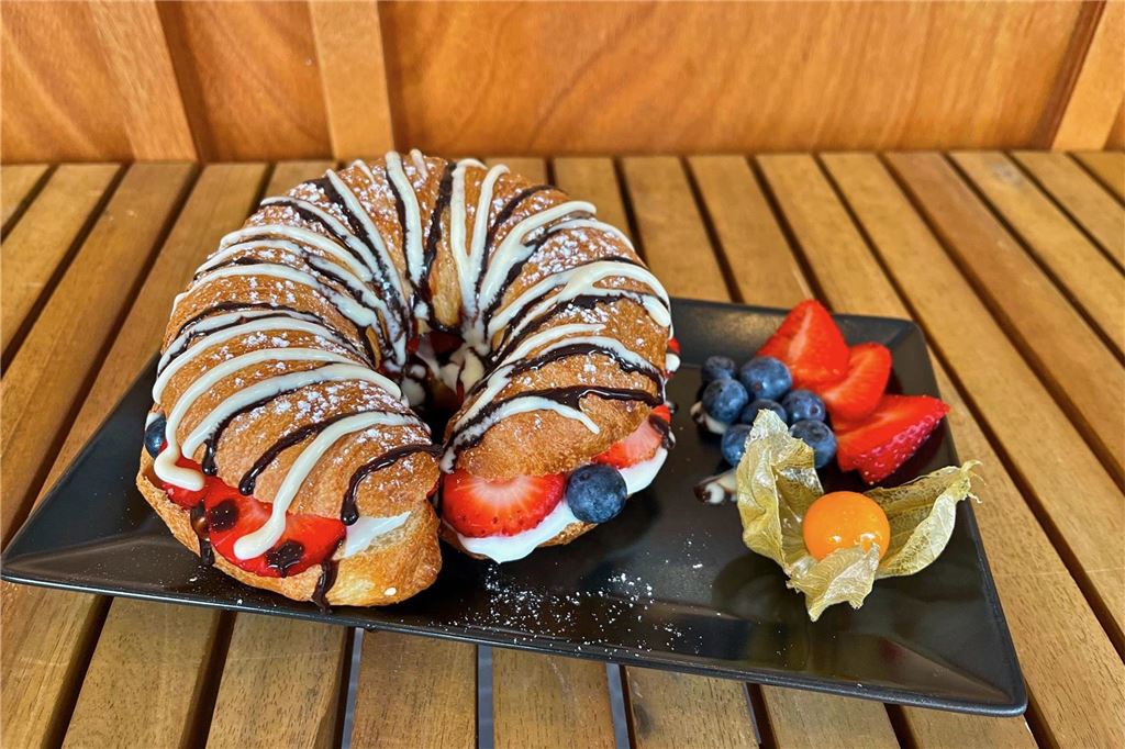 Croissants werden auf Social Media gehypt: Was ist das Geheimrezept? Der Star bei "Coffee Tom" und bei Social Media: die süßen Croissants