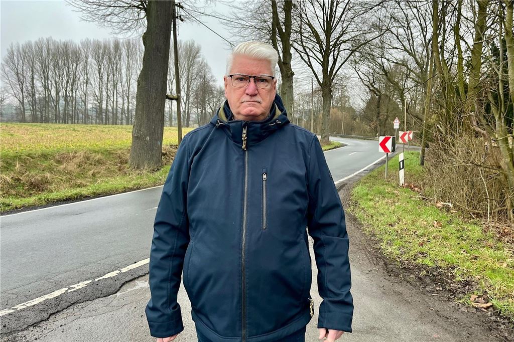 Unterkunft für Wohnungslose ist „vom normalen Leben abgeschnitten“ Kurt Potthof mit der Schwerter Straße im Hintergrund