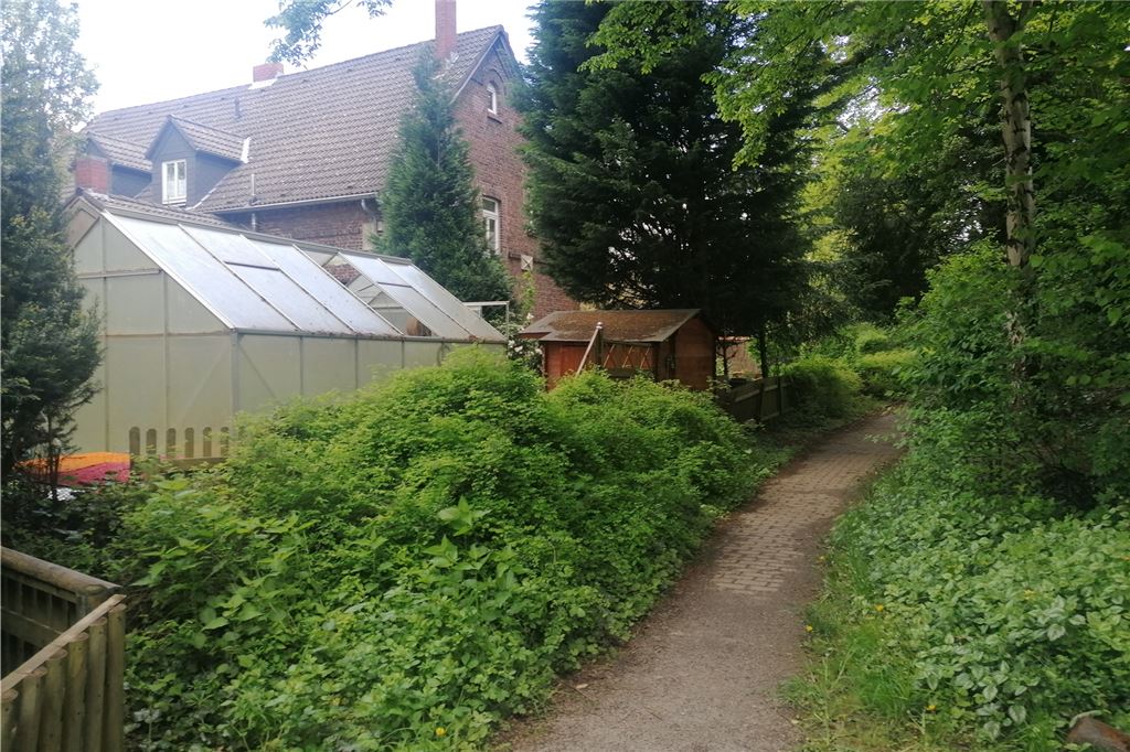Sorge um PARTEI-Antrag: „Dann brennen demnächst die Verbotsschilder“ Die Verwilderung hat viele Spaziergänger auf den Trampelpfad gelockt, mit denen die Anwohner auch gerne „nette Zaungespräche“ führen.