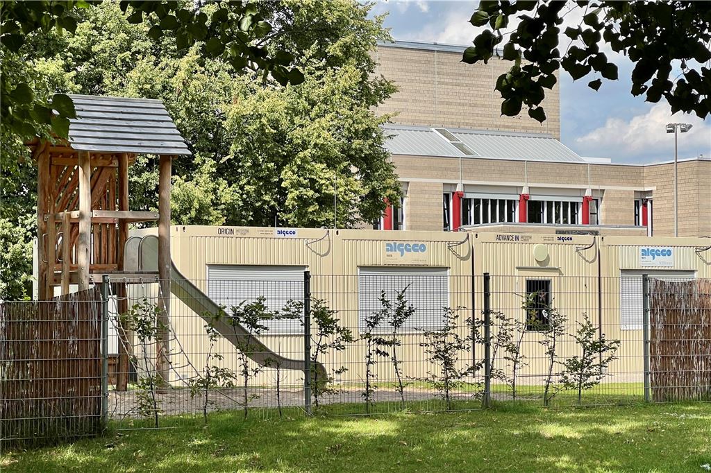 Kitaplatzmangel in NRW: Unna ist die Ausnahme – es gibt ein Überangebot Die Container-Kita "Wirbelwind 2" befindet sich an der Parkstraße in Unna – unmittelbar neben der Stadthalle.