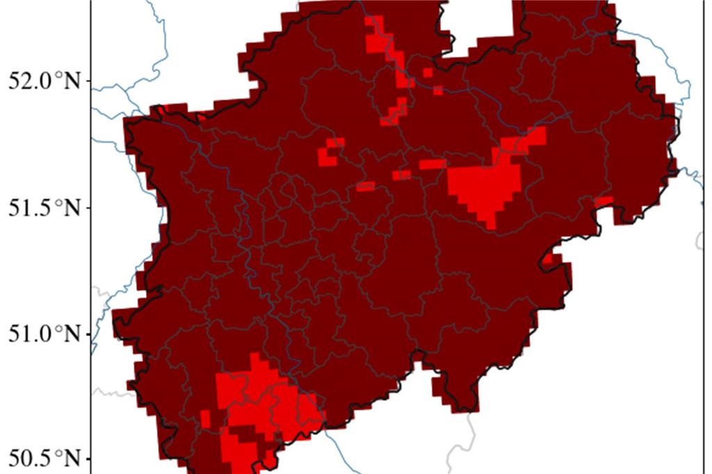 Warnung vor Waldbränden: Diese Gefahren birgt die aktuelle Dürre Die Dürre im Oberboden (bis 25 Zentimeter) ist laut dem UFZ-Dürremonitor aktuell in ganz NRW extrem bis außergewöhnlich hoch.