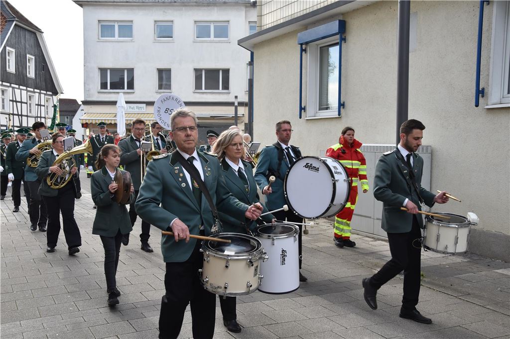 Spielmannszug beim Umzug.