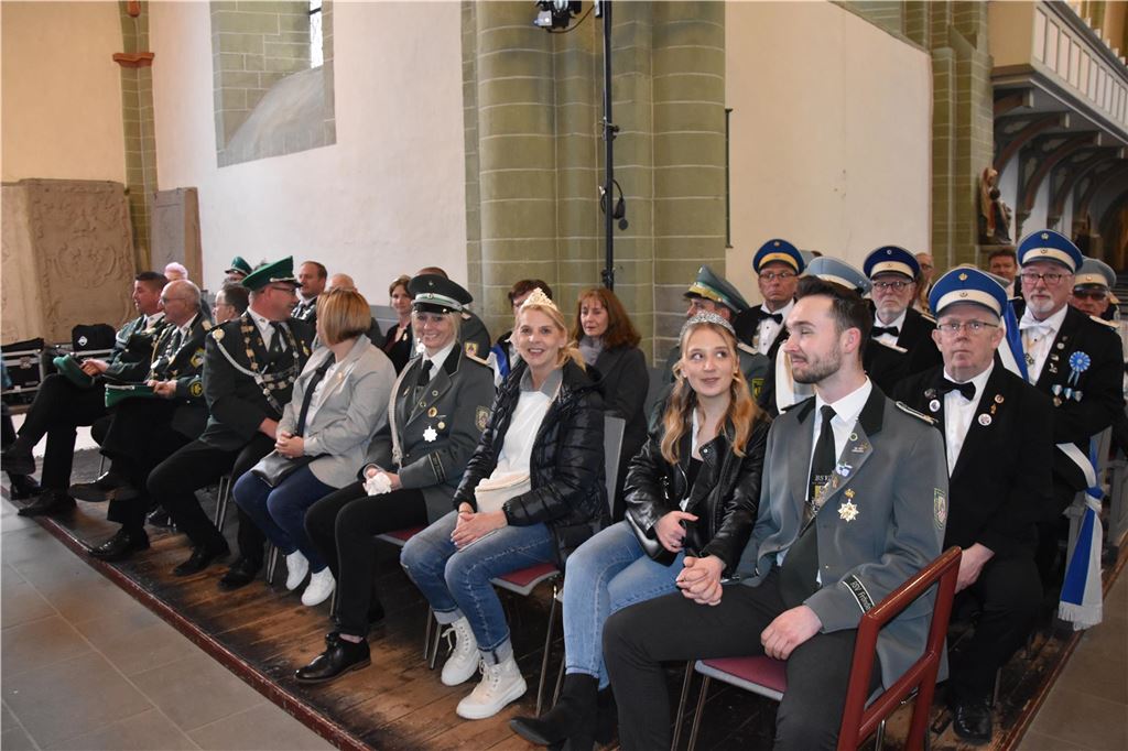 Andacht in der Stiftskirche.