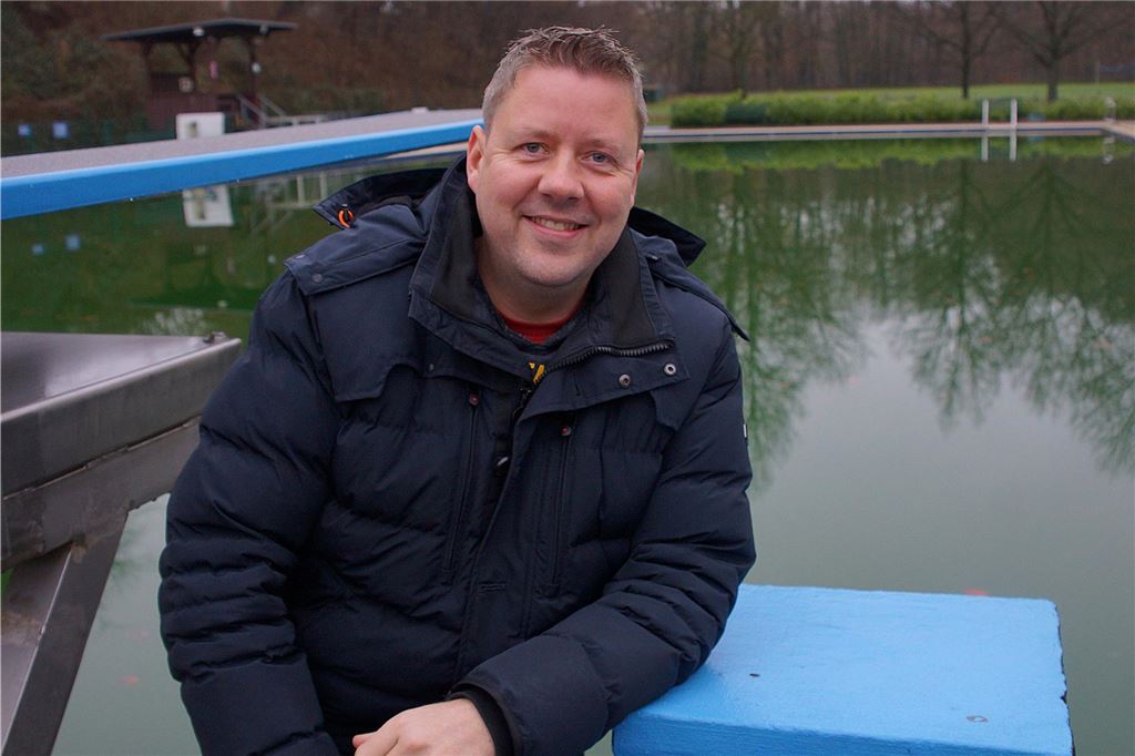 Halteverbot: Schwertransport bringt Kinderbecken ins Freibad Dellwig Dirk Weise, Geschäftsführer des Freibads Dellwig.