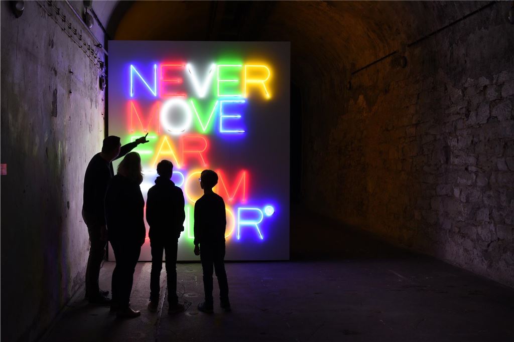 6. Nacht der Lichtkunst bringt Programm zum Erleben und Mitmachen Ein Kunstobjekt im Lichtkunstzentrum in Unna.