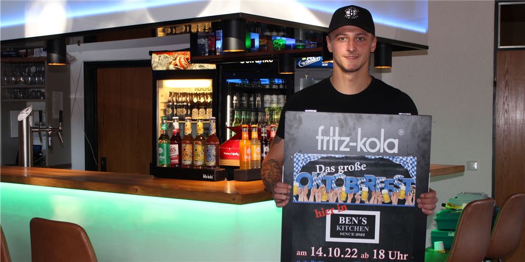 Aufschlag im TC Holzwickede geglückt: „Ben's Kitchen" lockt mit Festen Ein Oktoberfest für Jung und Alt richtet Ben Kube am 14. Oktober in „Ben's Kitchen" in Holzwickede aus.