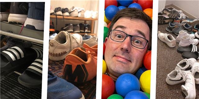Von Adilette bis Arbeitsschuh und Haufen überall: Unser Schuh-Memory