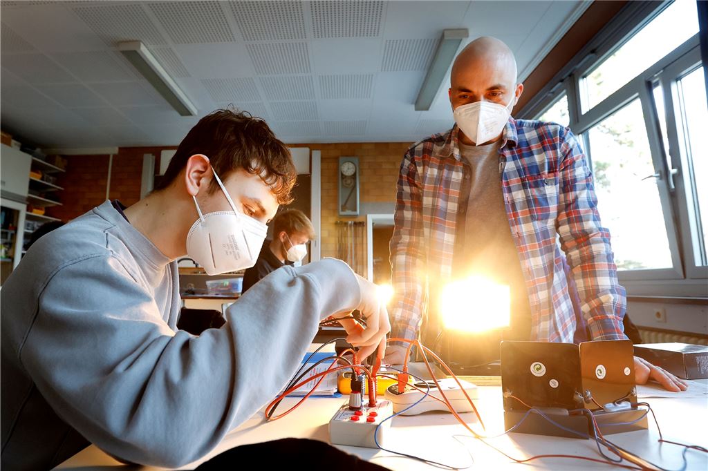 Schulstart mit Corona: Schulleiterin Mirja Beutel setzt auf Eigenverantwortung Eine Maskenpflicht gibt es weder im Gymnasium noch an anderen Schulen.