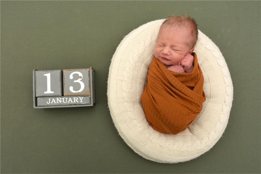 Florian Alexander aus Unna, geboren am 13.1.2025 im CKU
