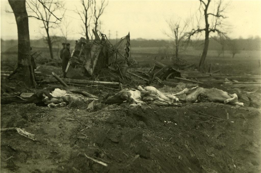 Fliegerangriff, Brambauer, 1945 