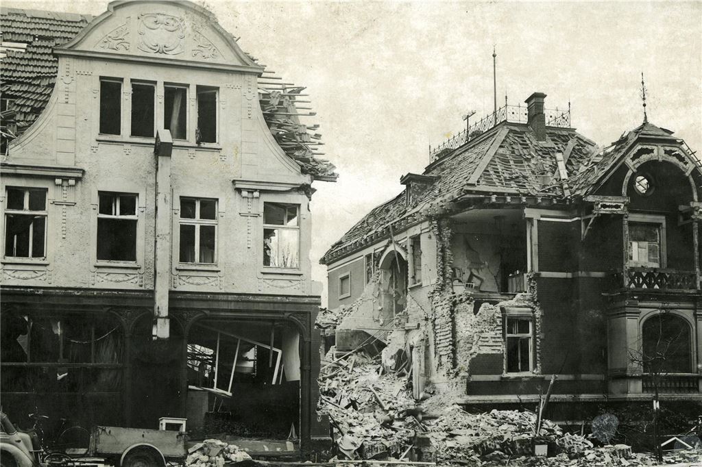 Fliegerangriff, Lange Straße, 1945