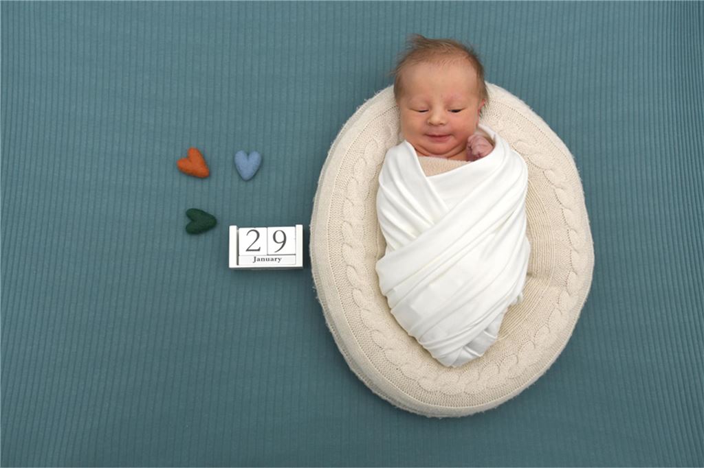 Elias aus Unna, geboren im CKU am 30. Januar 2025