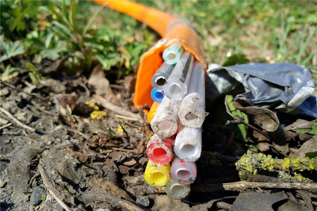 Westconnects Kampf um Fröndenbergs Highspeed-Internet Ein aufgeschnittenes Glasfaser-Kabel.