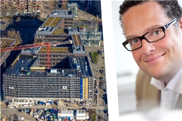 Gleich zwei neue Hotels entstehen in diesem Neubau am Dortmunder U. Dortmund-Tourismus-Geschäftsführer Matthias Rothermund freut es.