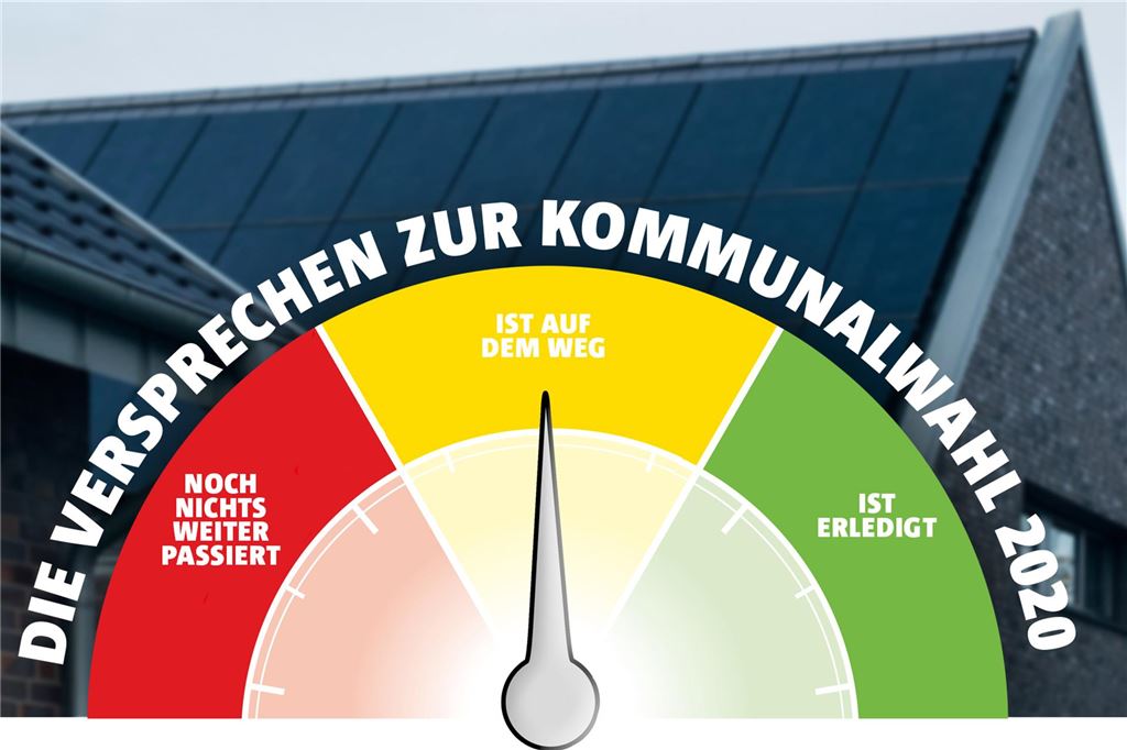 Halbzeit nach Kommunalwahl: Wie weit ist der Umweltschutz vorangekommen? Das Check-Tachometer zu den Wahlversprechen zeigt aufs Mittelfeld: Ist auf dem Weg.