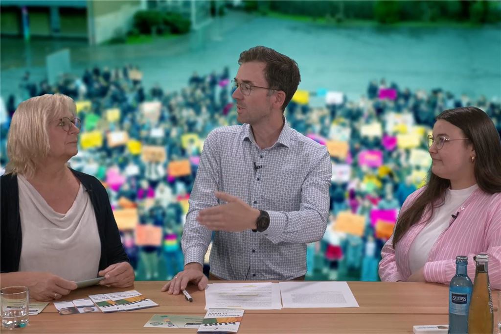 „Wir müssen Menschen als Individuen betrachten“ Im HA-Studio sprach Redakteur Thomas Raulf mit PWG-Schulleiterin Gaby Sowka und der scheidenden Schülersprecherin Stella Wagner.