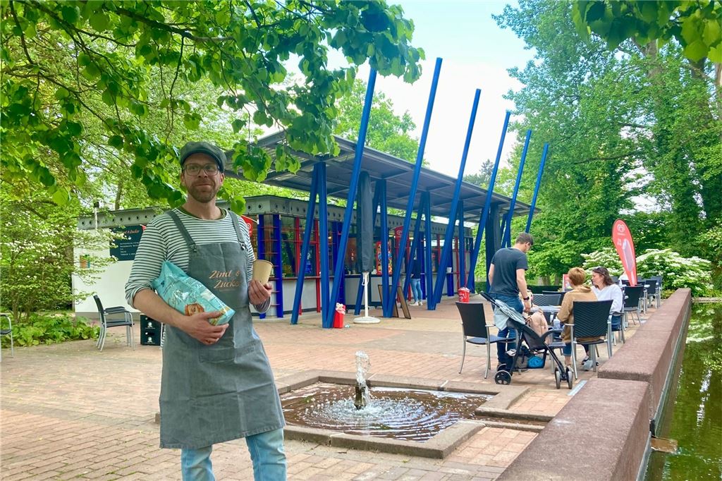 Gastronomie-Krise im Westfalenpark: „Die Familie hält uns aufrecht“ Jan Wenning betreibt seit 2021 das "Zimt & Zucker" im Westfalenpark - und ist zufrieden.