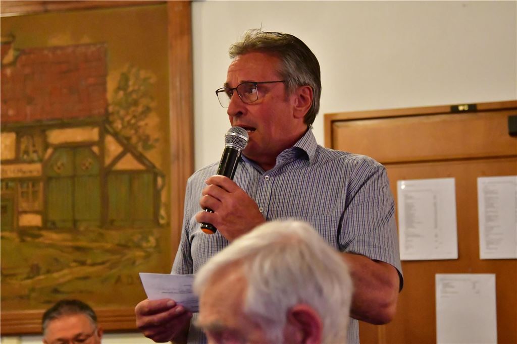 Oliver Grewe nach Mammutsitzung neuer WSC-Vorstand: 111 Mitglieder stimmen gegen Laschitza-Entlastung Jürgen Zielonka führte als Moderator und Wahlleiter durch einen aufregenden Abend im Haus Havers.