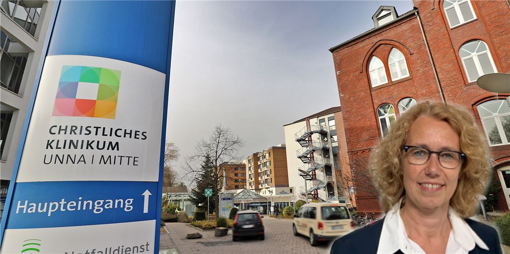 Christliches Klinikum Unna: Belastung ist auch ohne Corona-Intensivpatienten hoch Karin Riedel ist Sprecherin des Christlichen Klinikums Unna (im Bild der Standort Mitte).