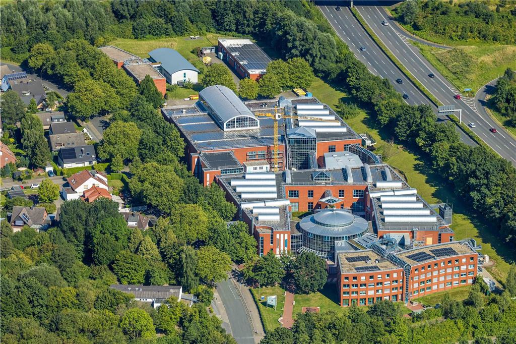 Luftbild, DASA Arbeitswelt Ausstellungs-Gelände, Dorstfeld, Dortmund, Ruhrgebiet, Nordrhein-Westfalen, Deutschland