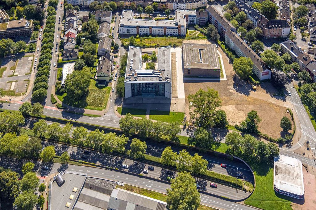 Luftbild, Kassenärztliche Vereinigung Westfalen-Lippe (KVWL) und Neubau KVWL Parkhaus, Westfalendamm, Dortmund, Ruhrgebiet, Nordrhein-Westfalen, Deutschland